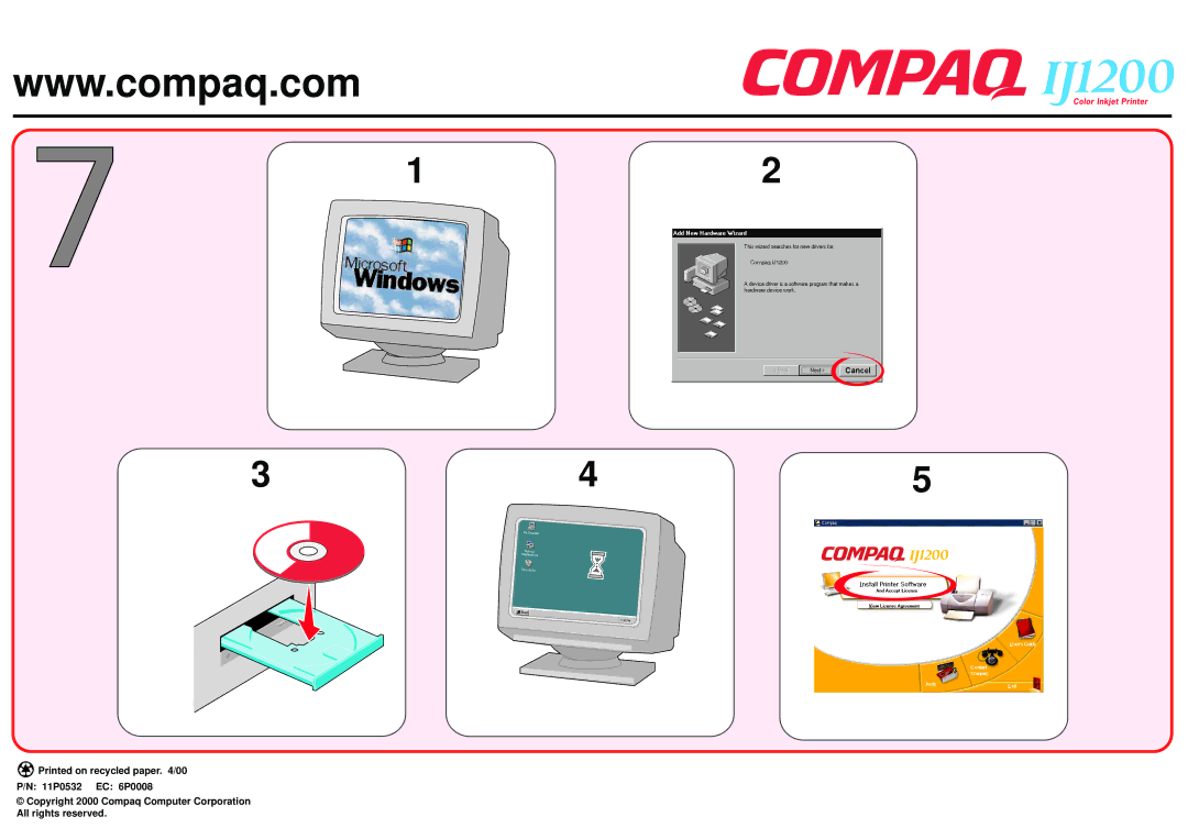 Compaq Ij1200 manual 