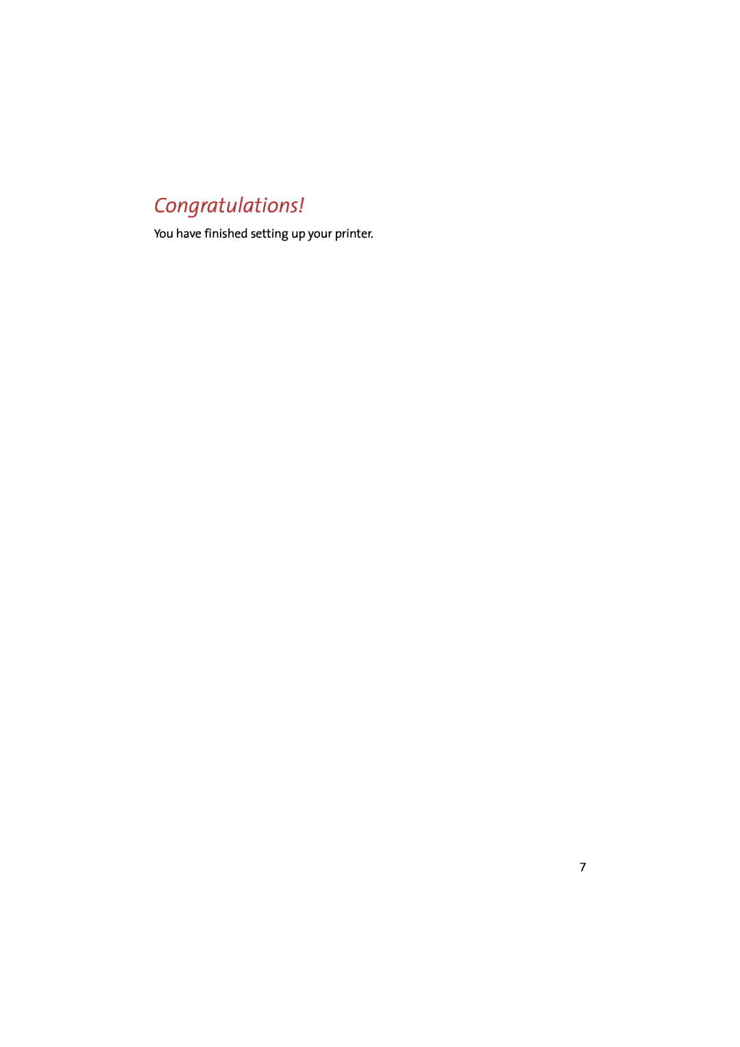 Compaq IJ650 manual Congratulations, You have finished setting up your printer 
