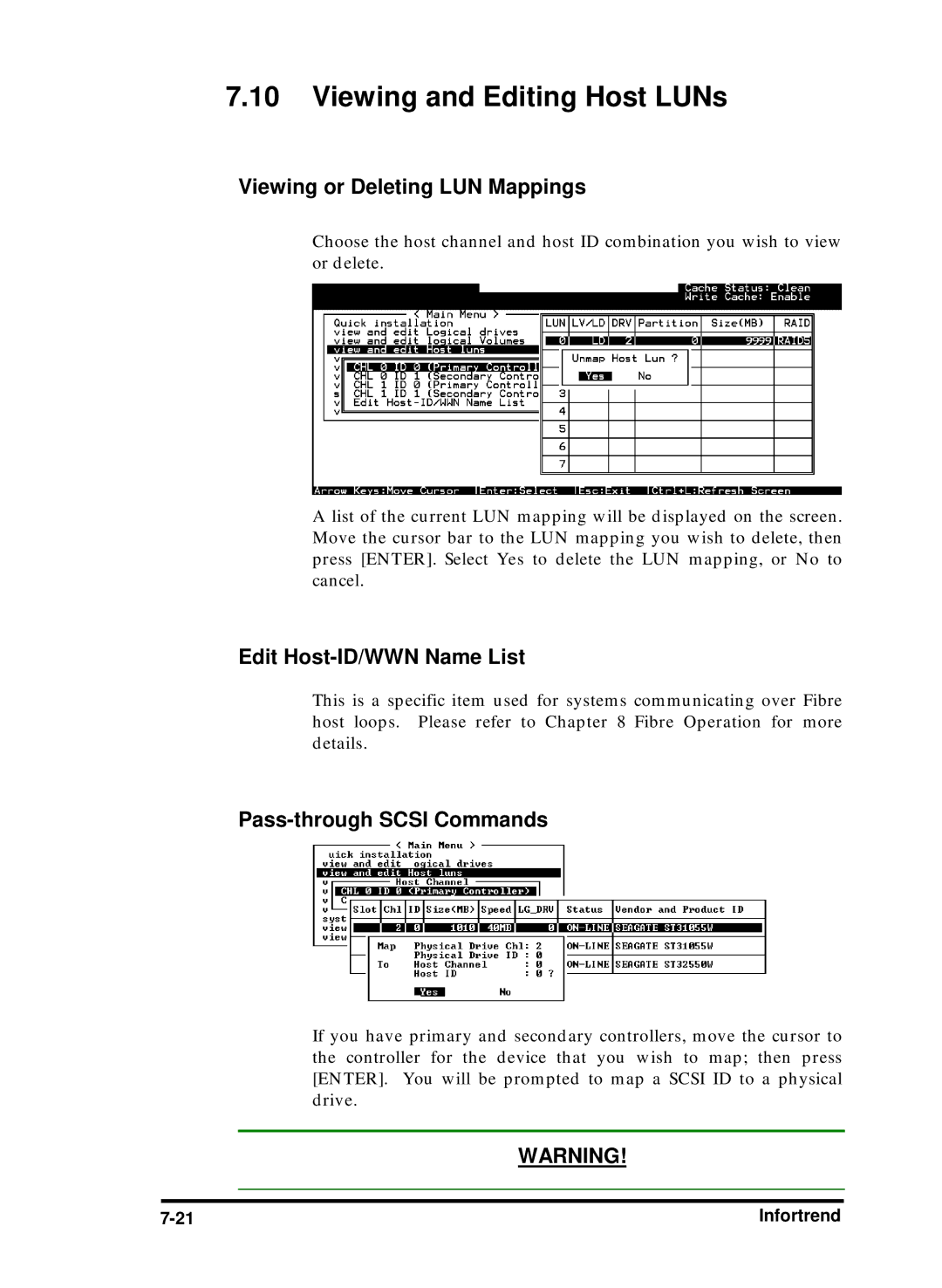 Compaq Infortrend manual Viewing or Deleting LUN Mappings, Edit Host-ID/WWN Name List 