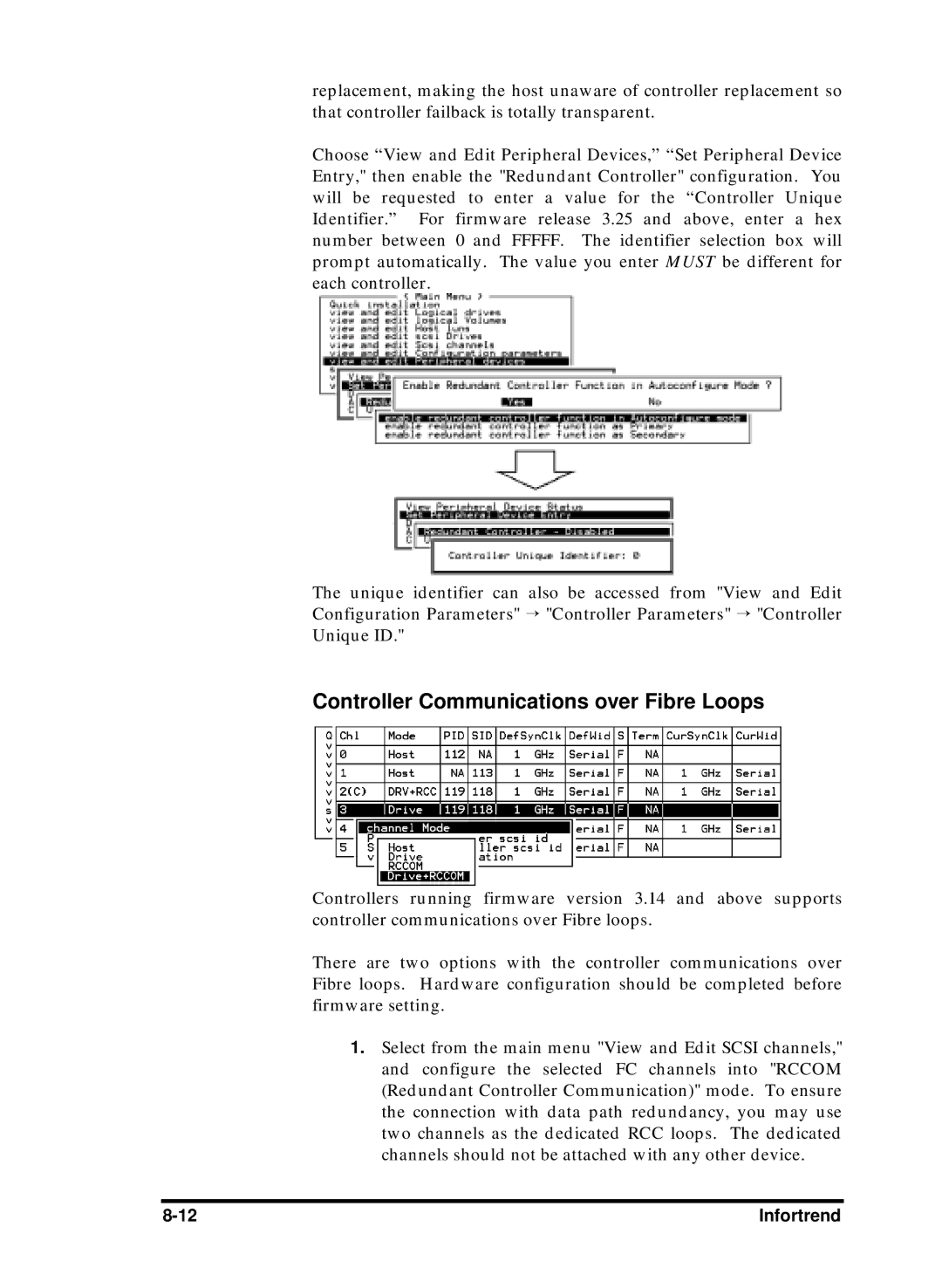 Compaq Infortrend manual Controller Communications over Fibre Loops 