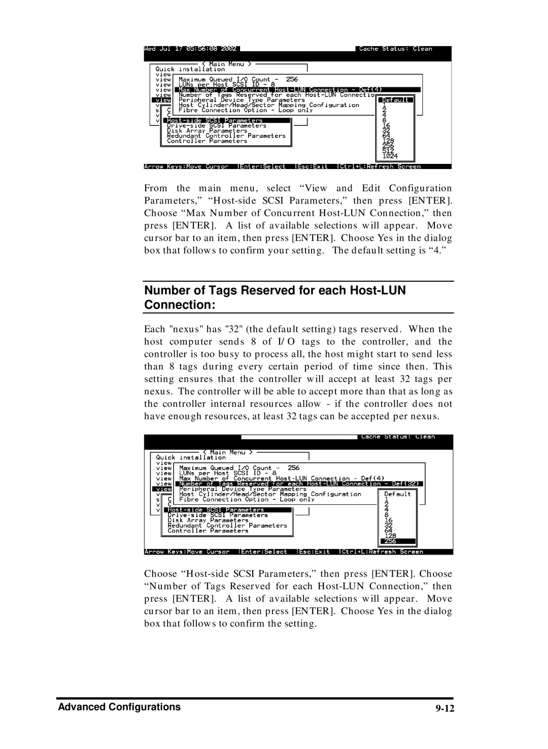 Compaq Infortrend manual Number of Tags Reserved for each Host-LUN Connection 