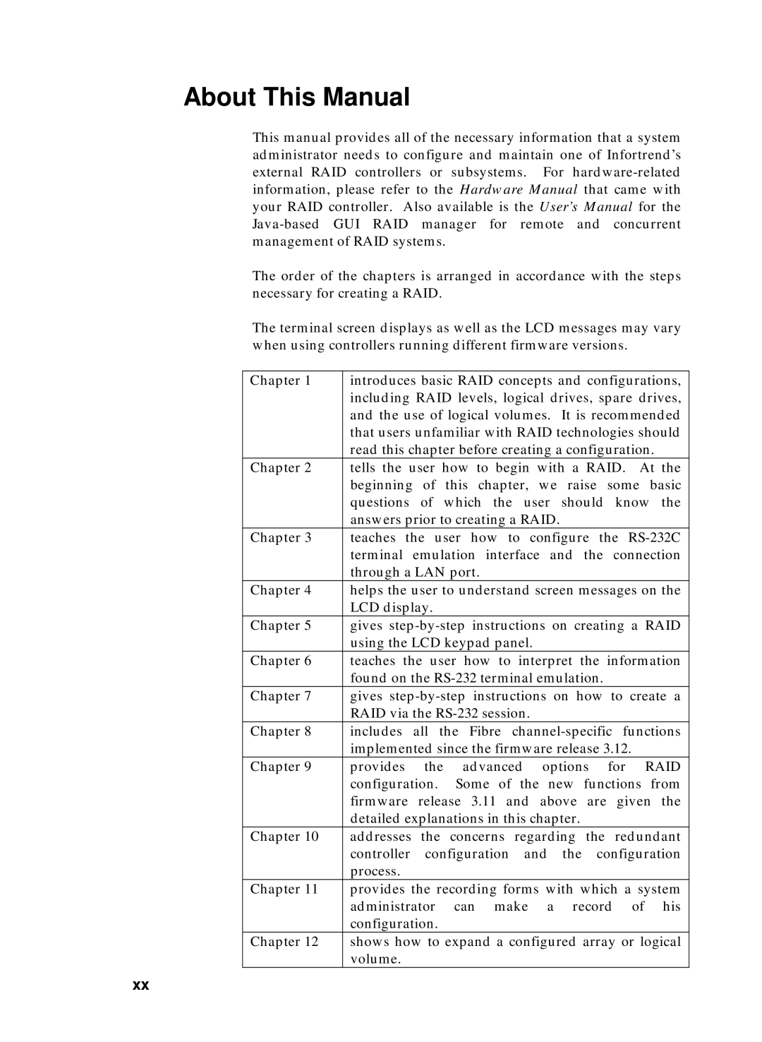 Compaq Infortrend manual About This Manual 