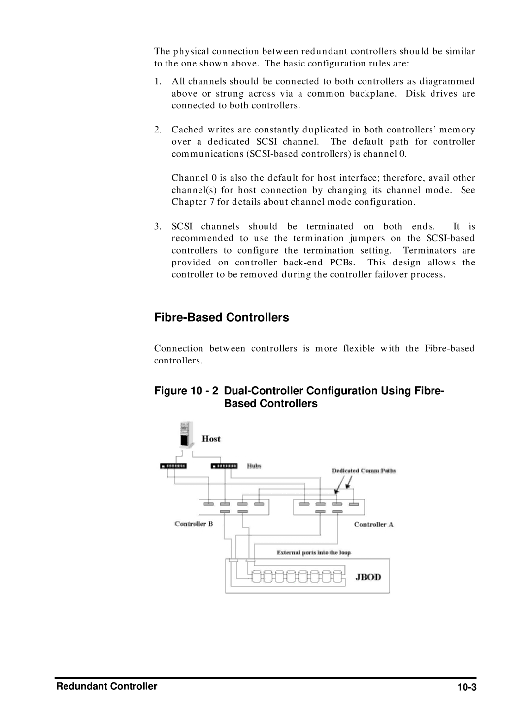 Compaq Infortrend manual Fibre-Based Controllers, Redundant Controller 10-3 