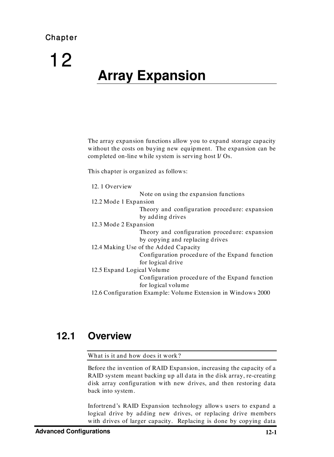 Compaq Infortrend manual Array Expansion, What is it and how does it work? 