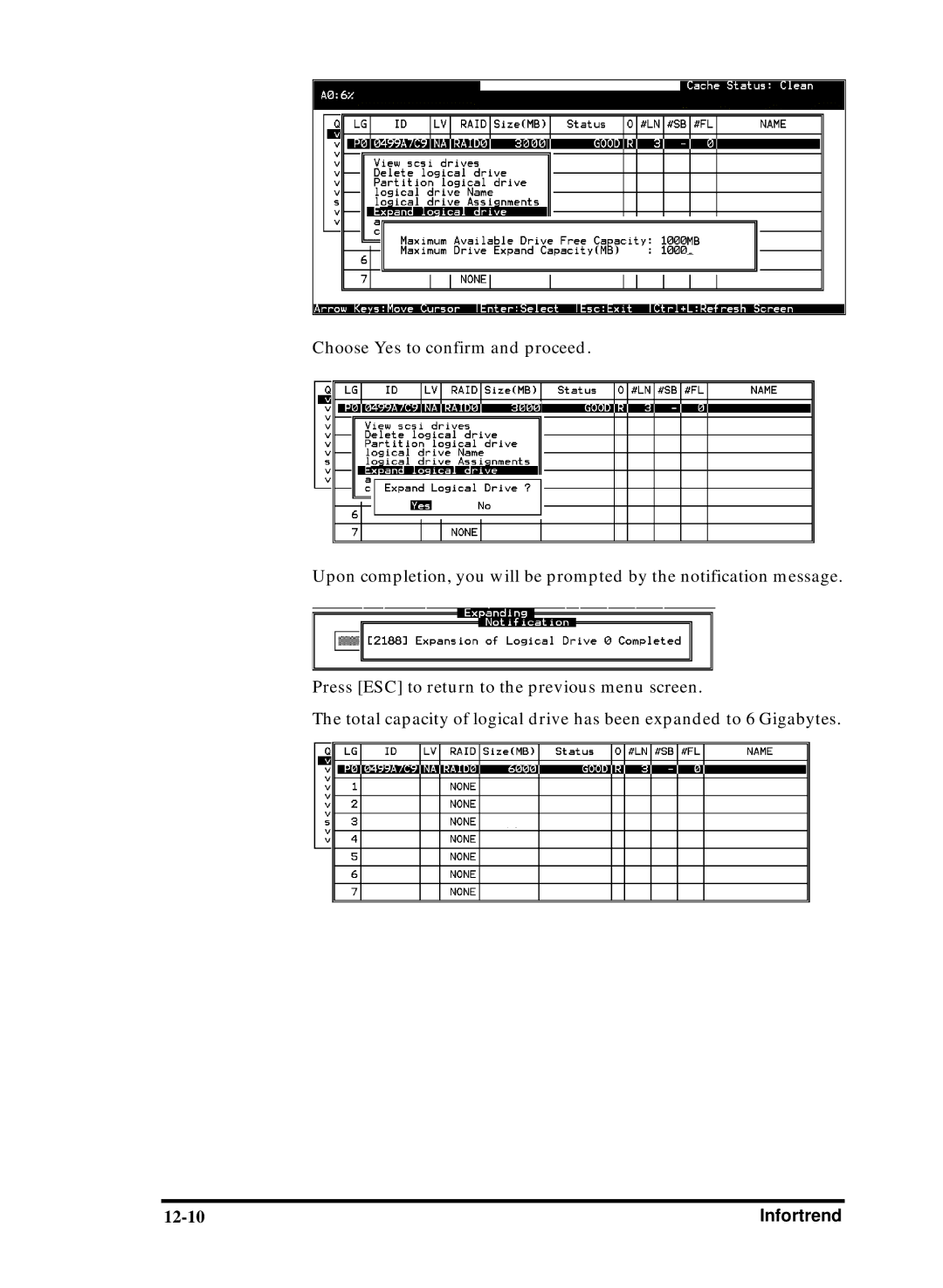 Compaq Infortrend manual 12-10 