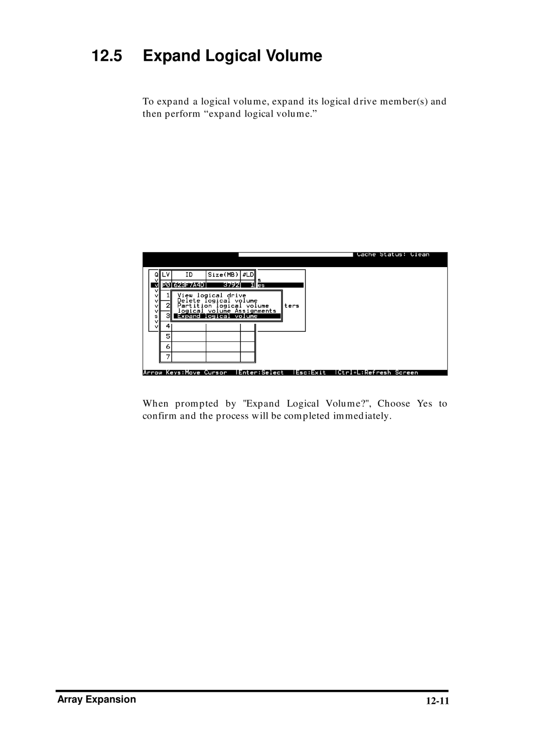 Compaq Infortrend manual Expand Logical Volume 