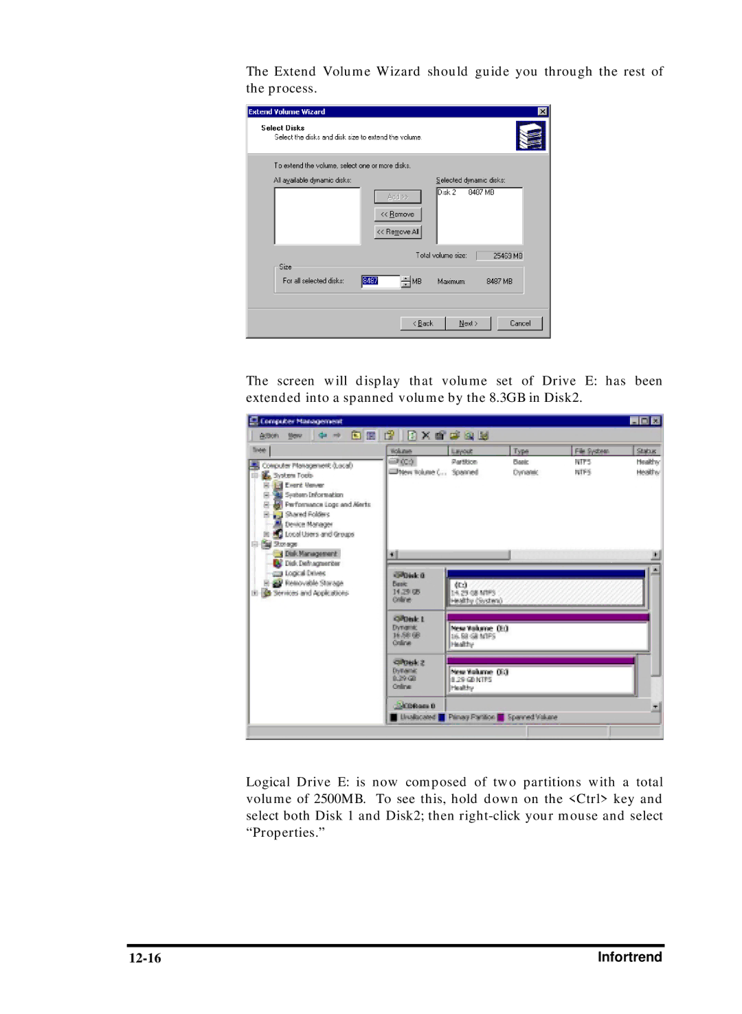 Compaq Infortrend manual 12-16 