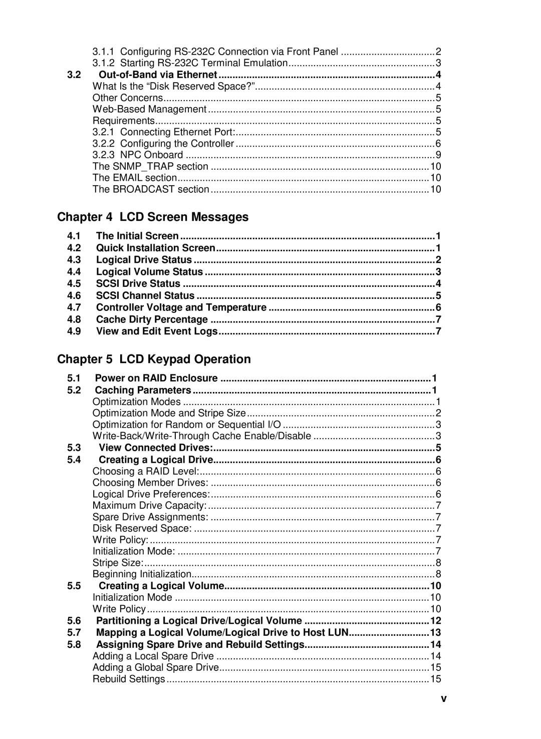 Compaq Infortrend manual LCD Screen Messages, LCD Keypad Operation 