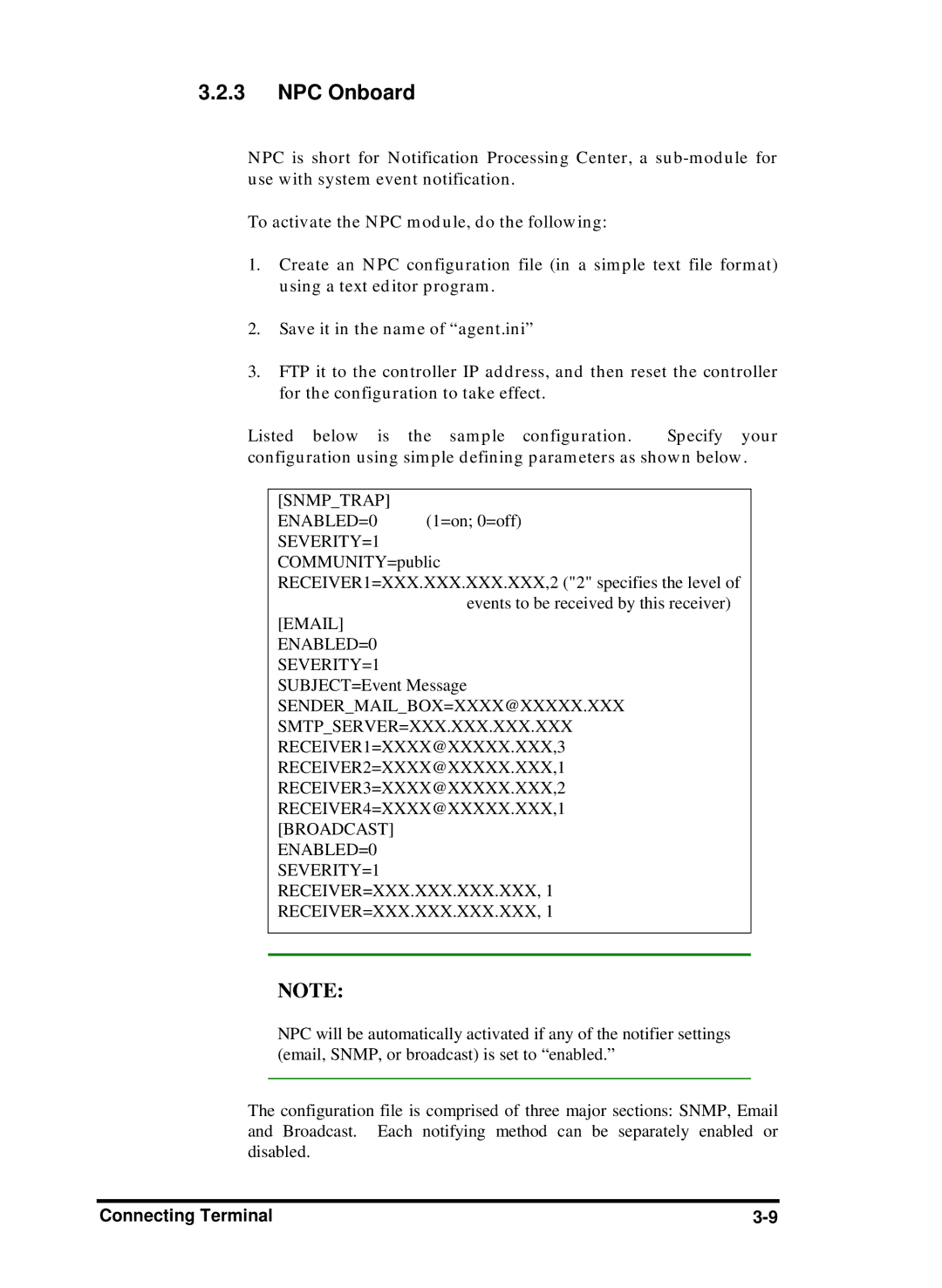 Compaq Infortrend manual NPC Onboard, Snmptrap 