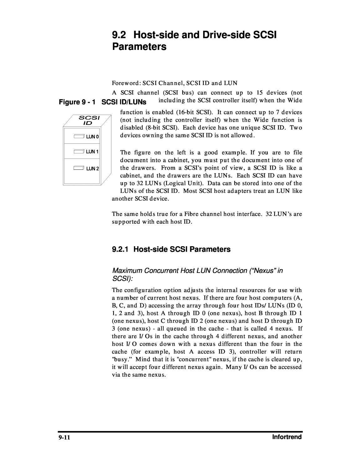 Compaq Infortrend manual Host-side and Drive-side SCSI Parameters, Host-side SCSI Parameters 