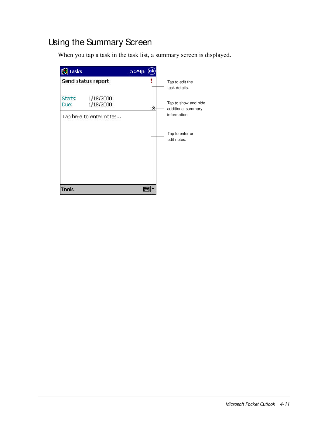 Compaq iPAQ H3000 manual Microsoft Pocket Outlook 