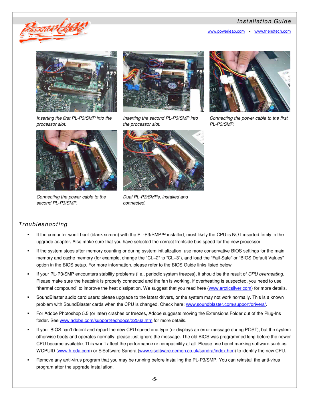 Compaq PL-P3/SMP, JP2, JP1 manual Troubleshooting 