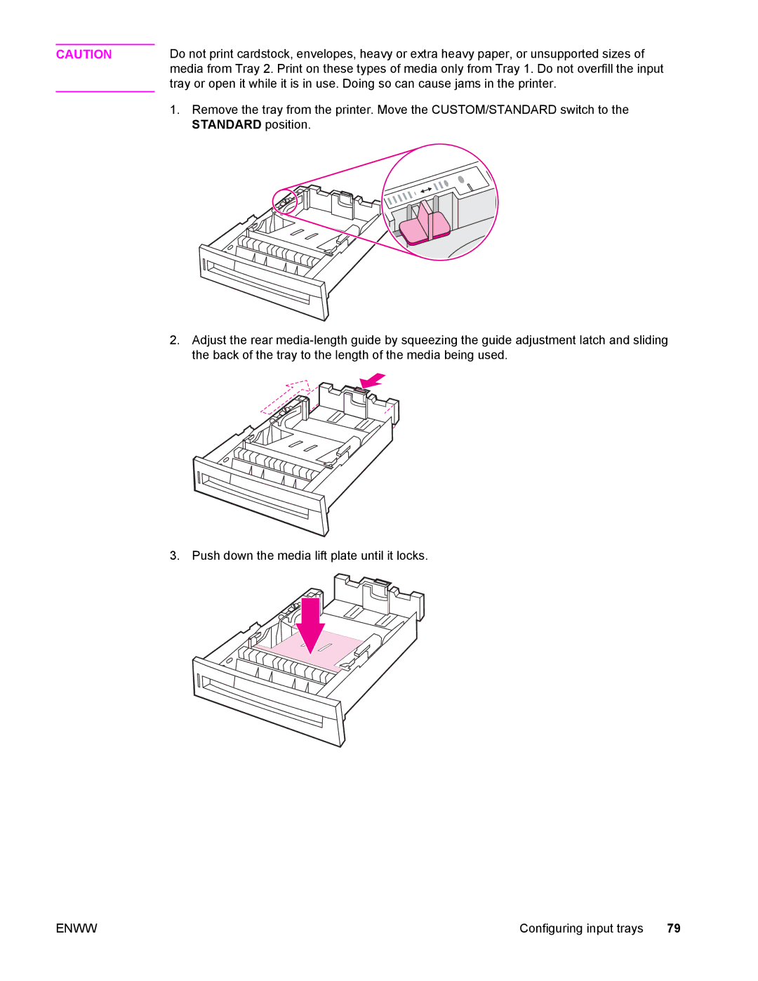 Compaq LaserJet 4610n manual Standard position 