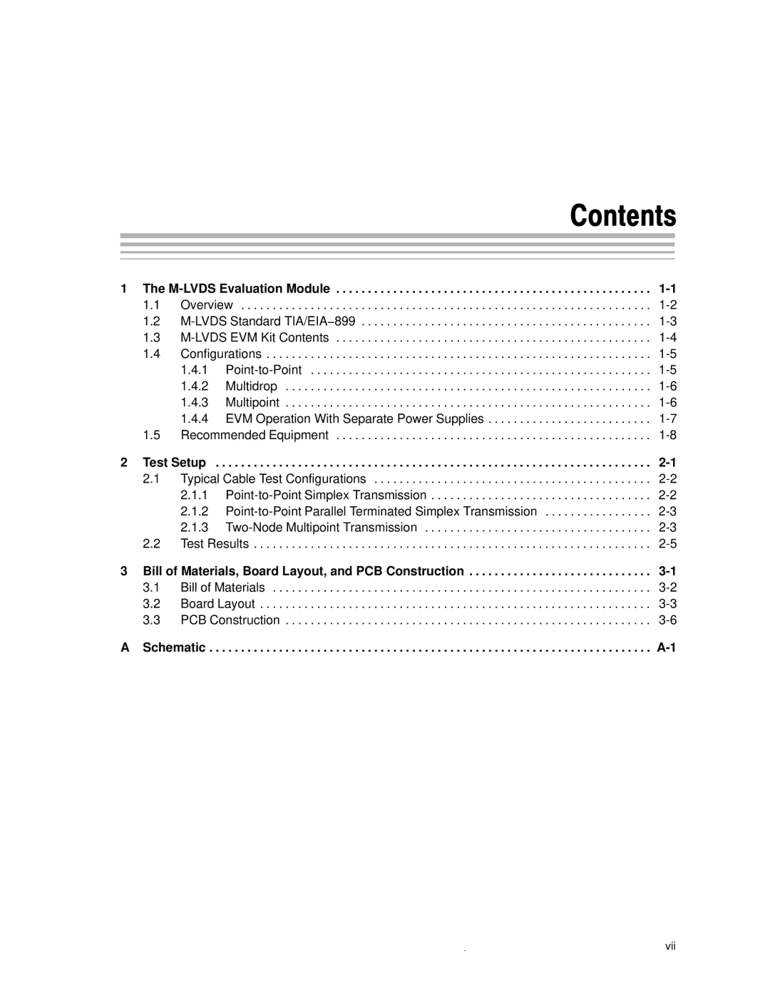 Compaq M-LVDS manual Contents 