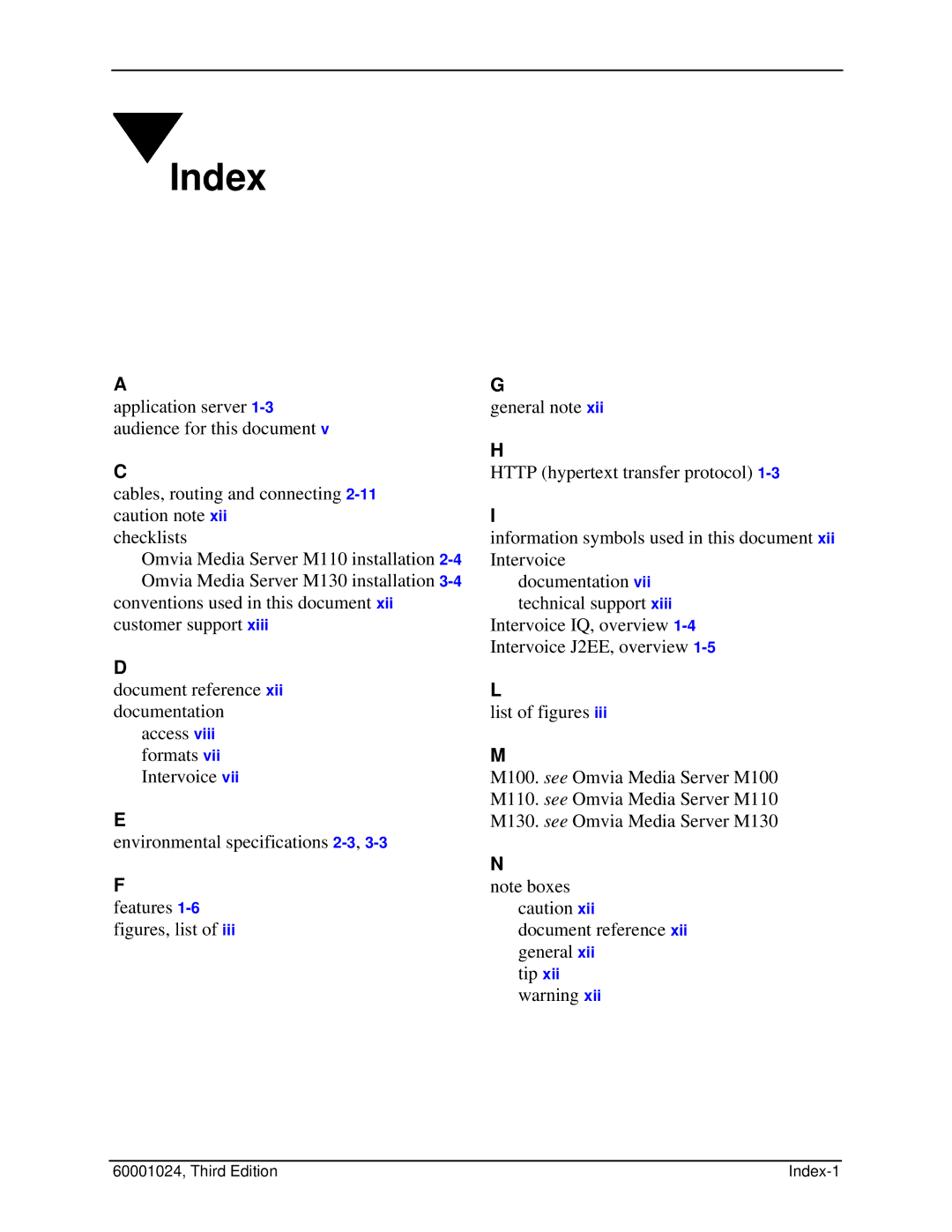 Compaq M100 manual Index 