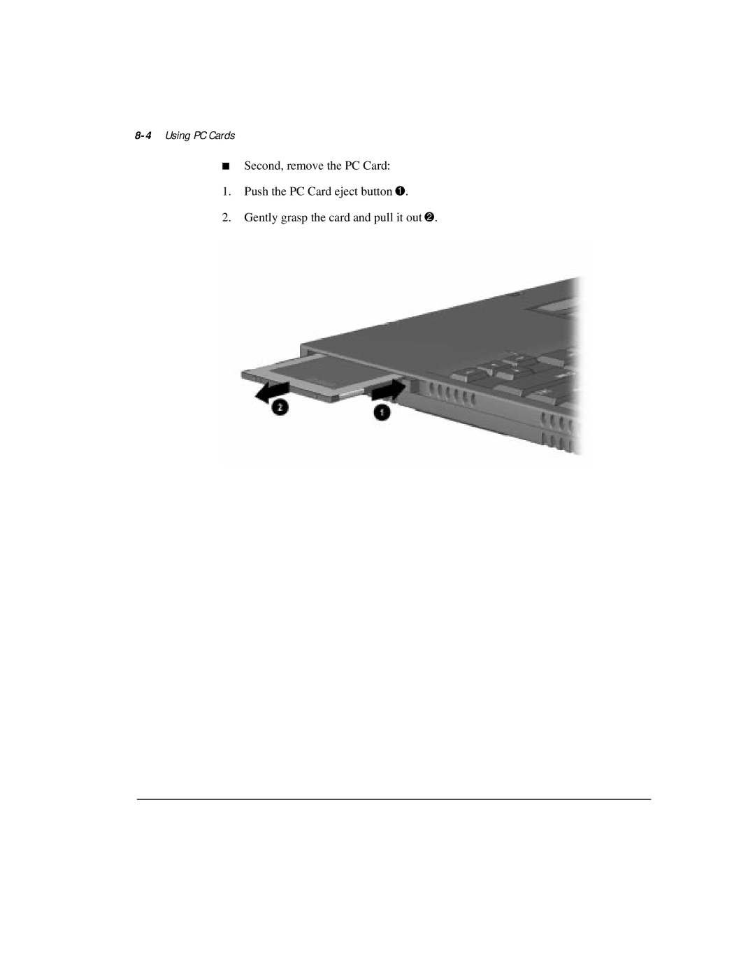 Compaq M300 manual 4Using PC Cards 