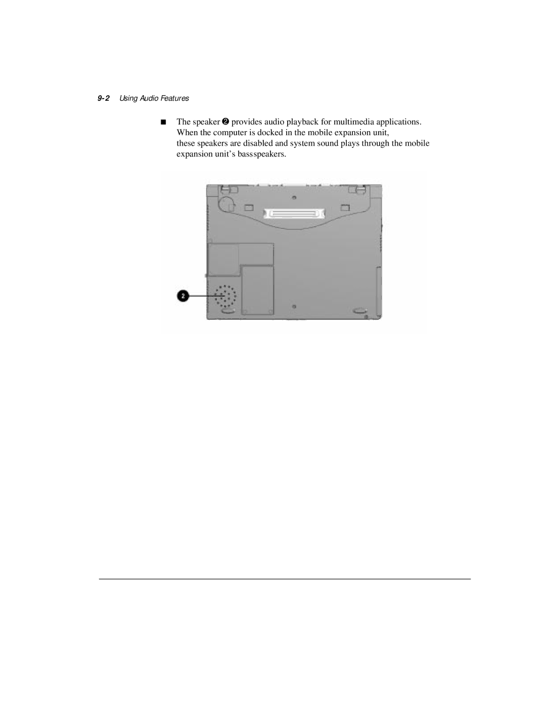 Compaq M300 manual 2Using Audio Features 