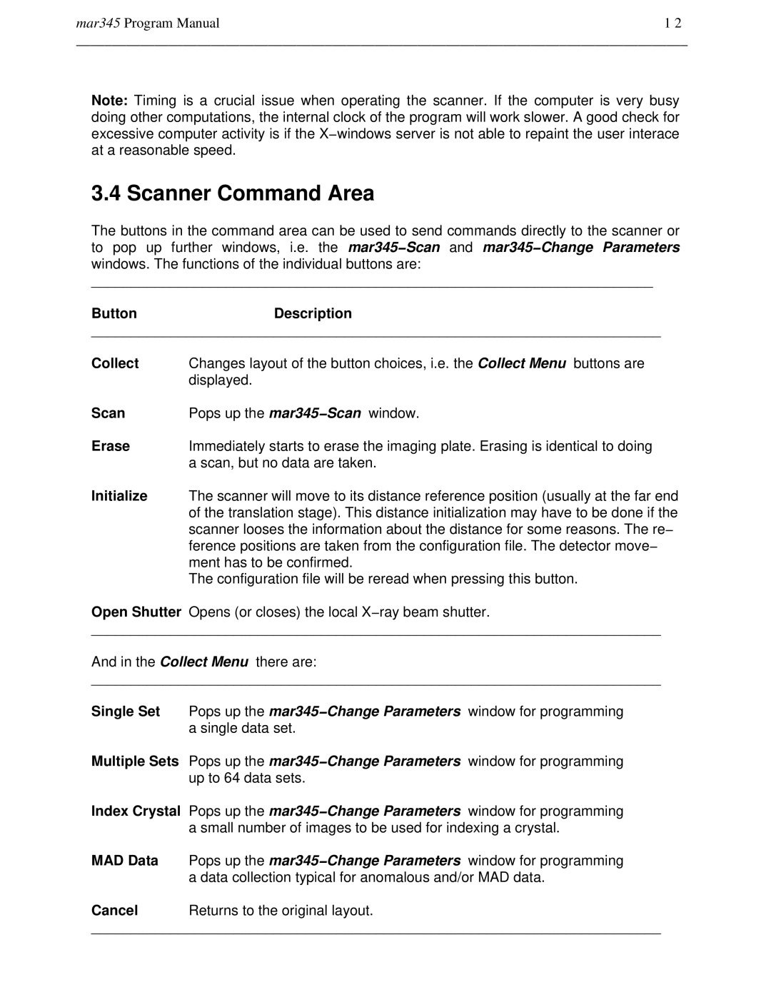 Compaq mar345 manual Scanner Command Area 