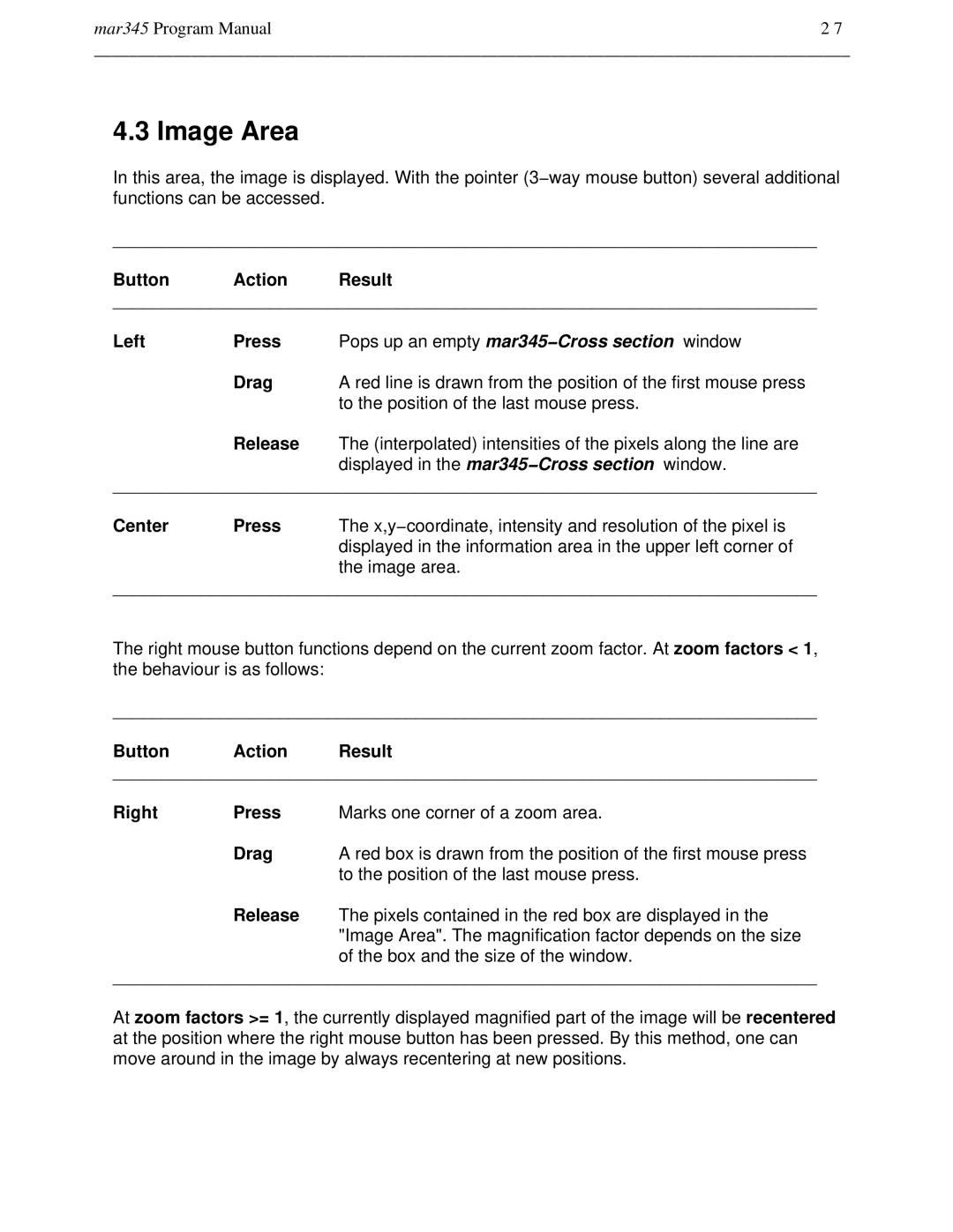 Compaq mar345 manual Image Area 