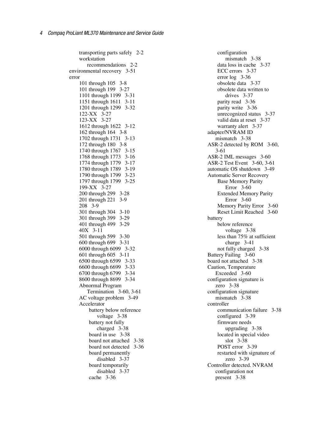 Compaq manual Compaq ProLiant ML370 Maintenance and Service Guide 