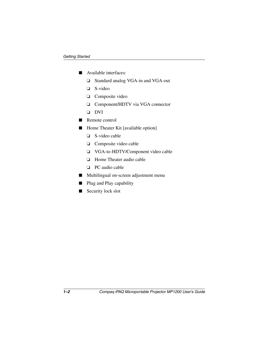 Compaq MP1200 manual Dvi 