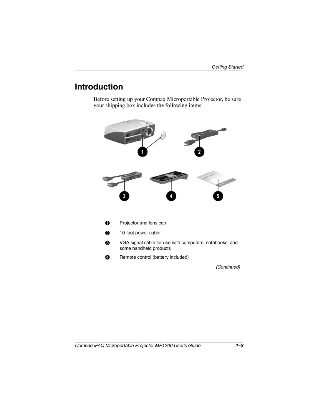 Compaq MP1200 manual Introduction 