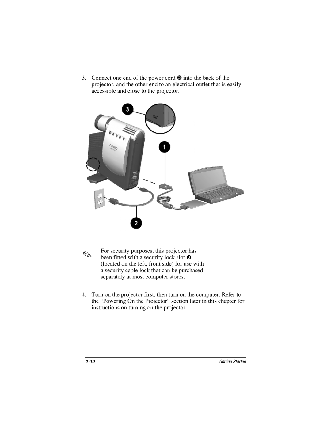 Compaq MP1800 warranty Getting Started 