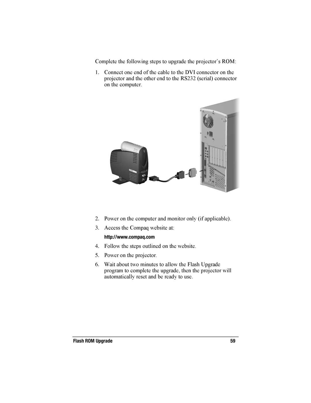 Compaq MP2800 warranty Flash ROM Upgrade 