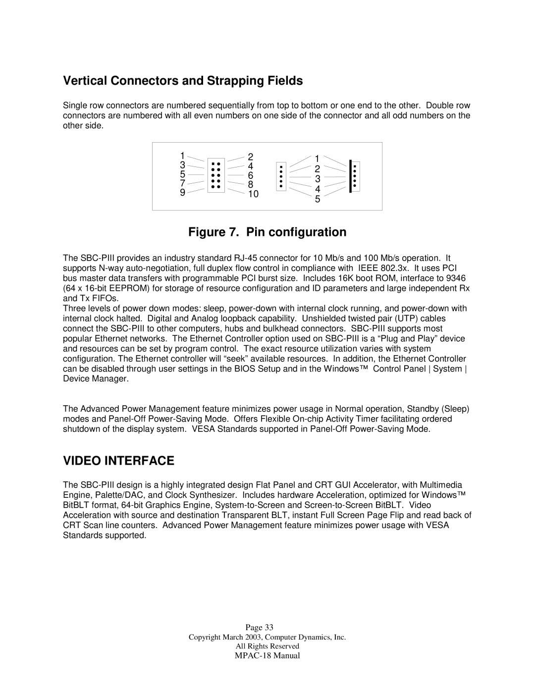 Compaq MPAC-18 manual Vertical Connectors and Strapping Fields, 3 4 