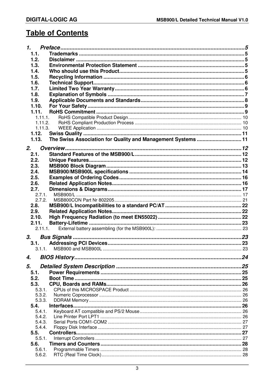 Compaq MSB900L user manual Table of Contents 