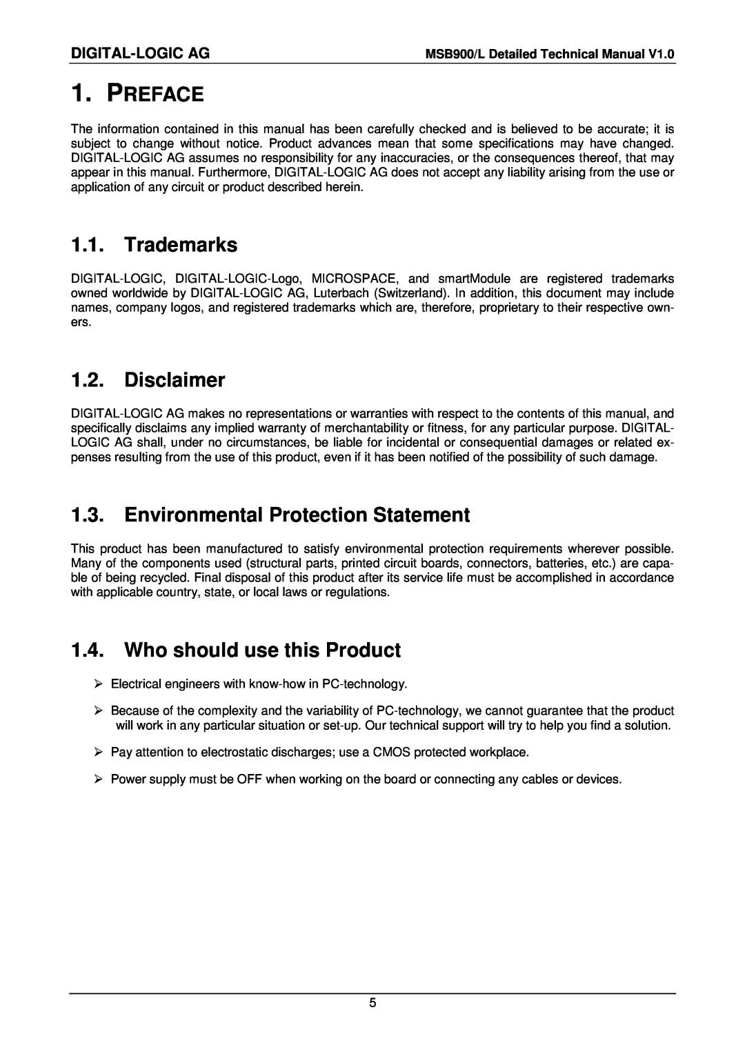 Compaq MSB900L Preface, Trademarks, Disclaimer, Environmental Protection Statement, Who should use this Product 