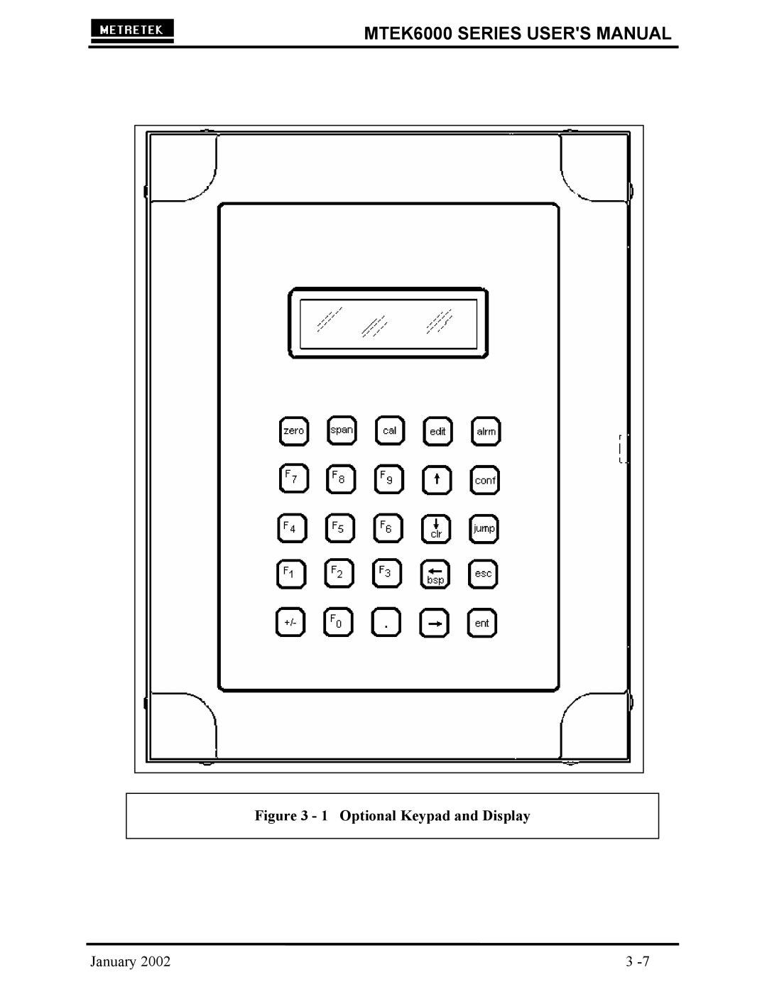 Compaq MTEK6000 user manual Optional Keypad and Display 