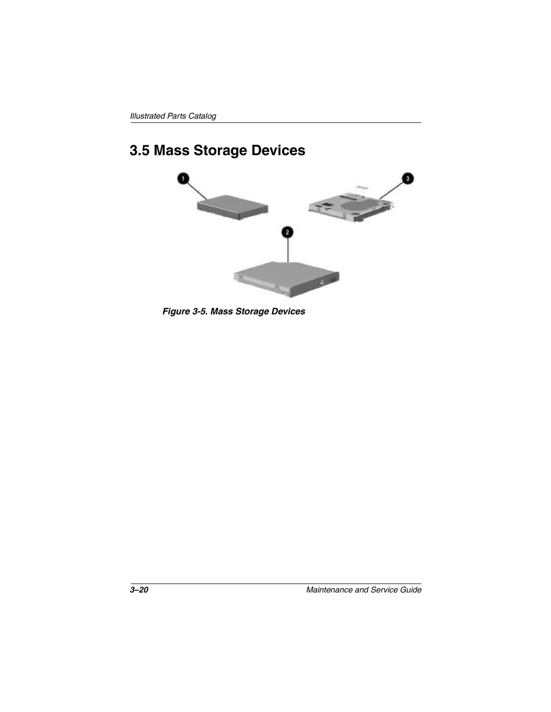 Compaq N1000 manual Mass Storage Devices 