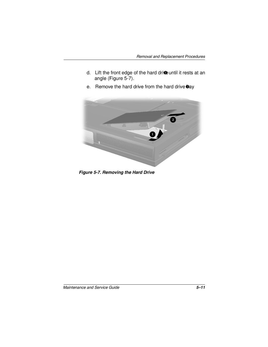 Compaq 1500, N1020V manual Removing the Hard Drive 