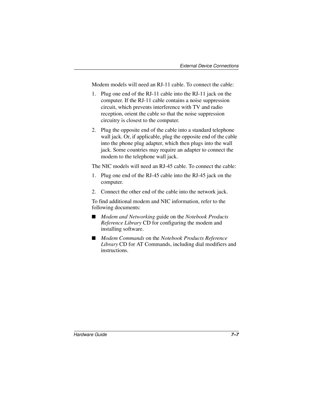 Compaq N150 Series manual Hardware Guide 