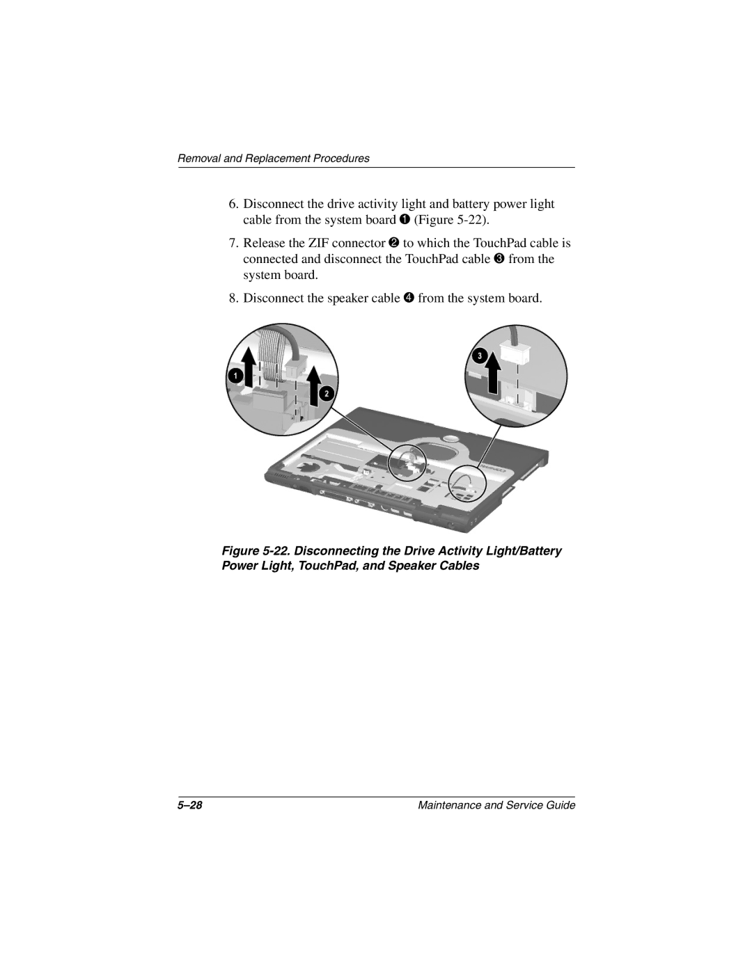 Compaq N800C manual Removal and Replacement Procedures 