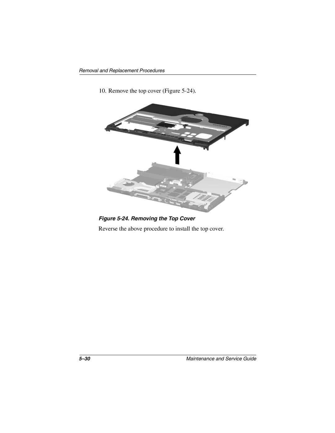 Compaq N800C manual Remove the top cover Figure 