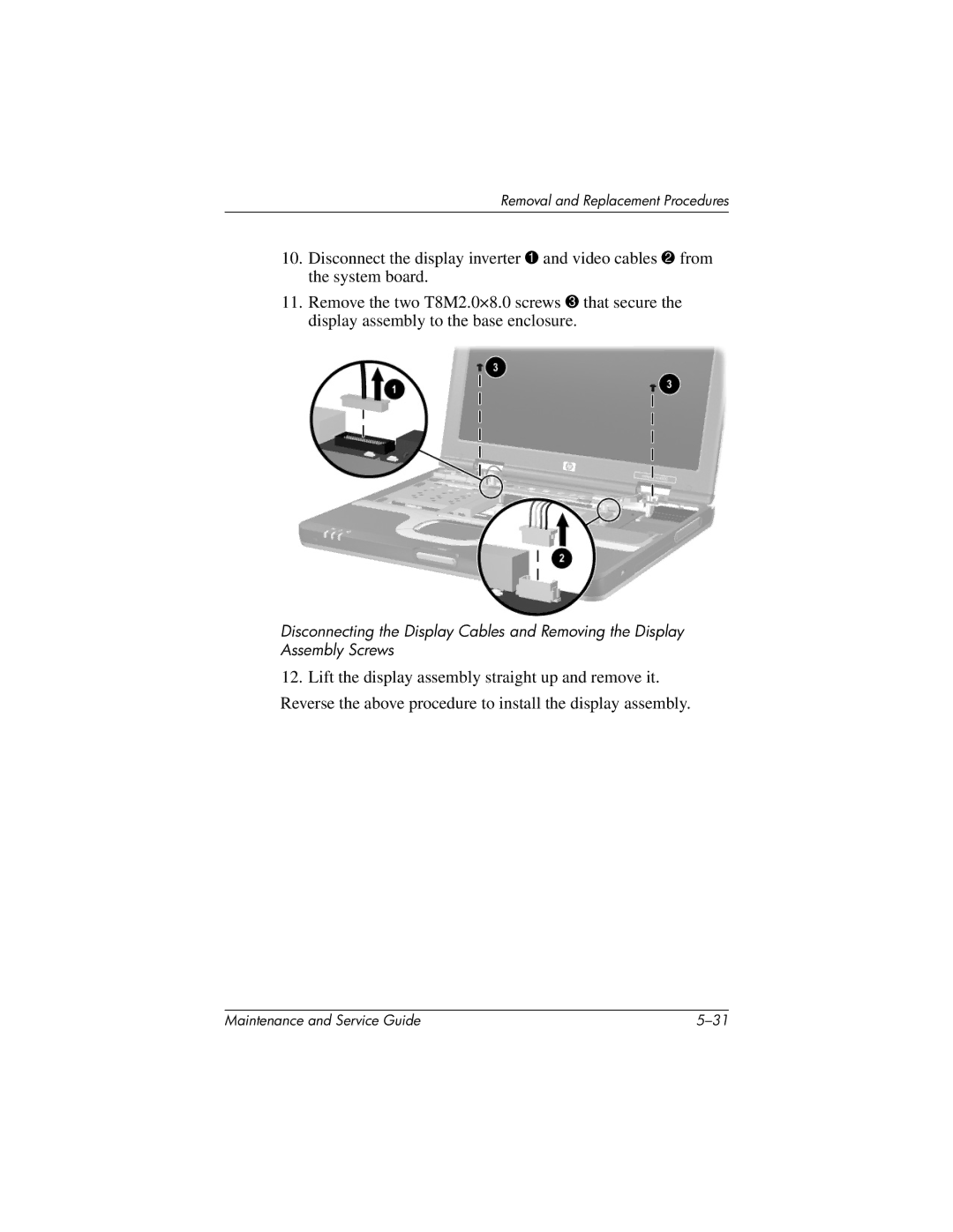 Compaq NC4000 manual Removal and Replacement Procedures 