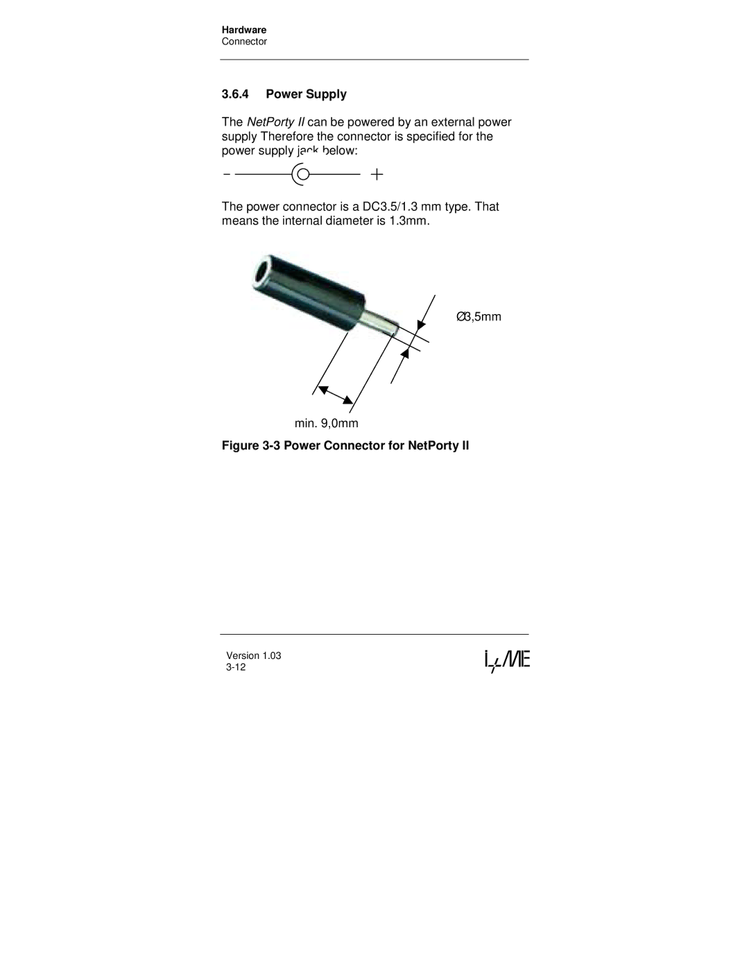 Compaq NetPorty II manual Power Supply, Power Connector for NetPorty 