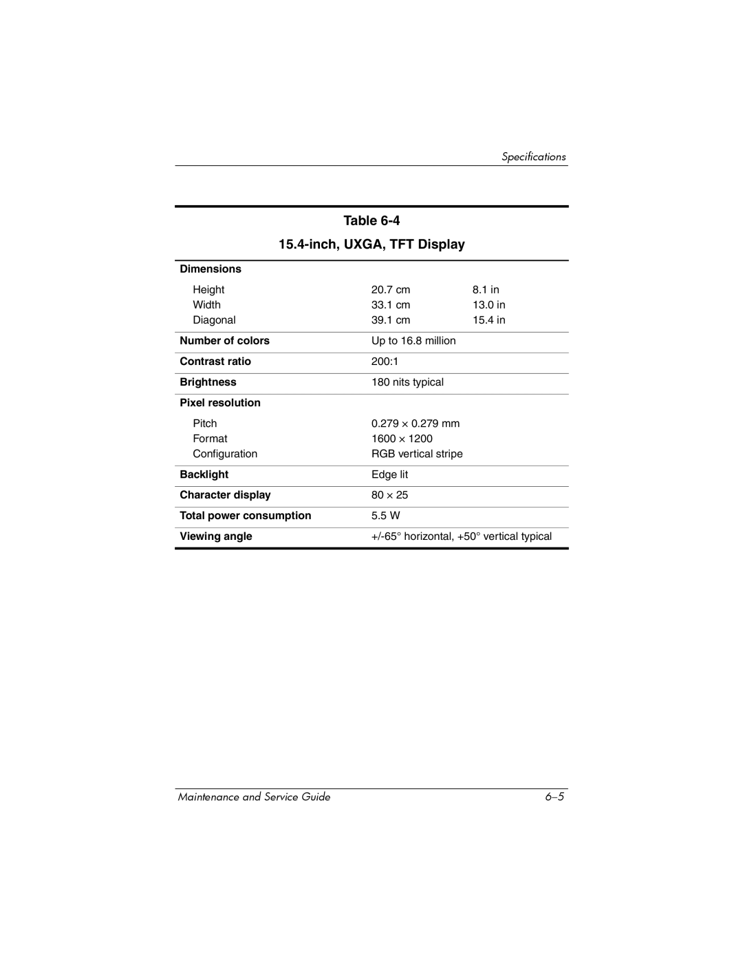 Compaq NW8240, NX8220, NC8230 manual Inch, UXGA, TFT Display 