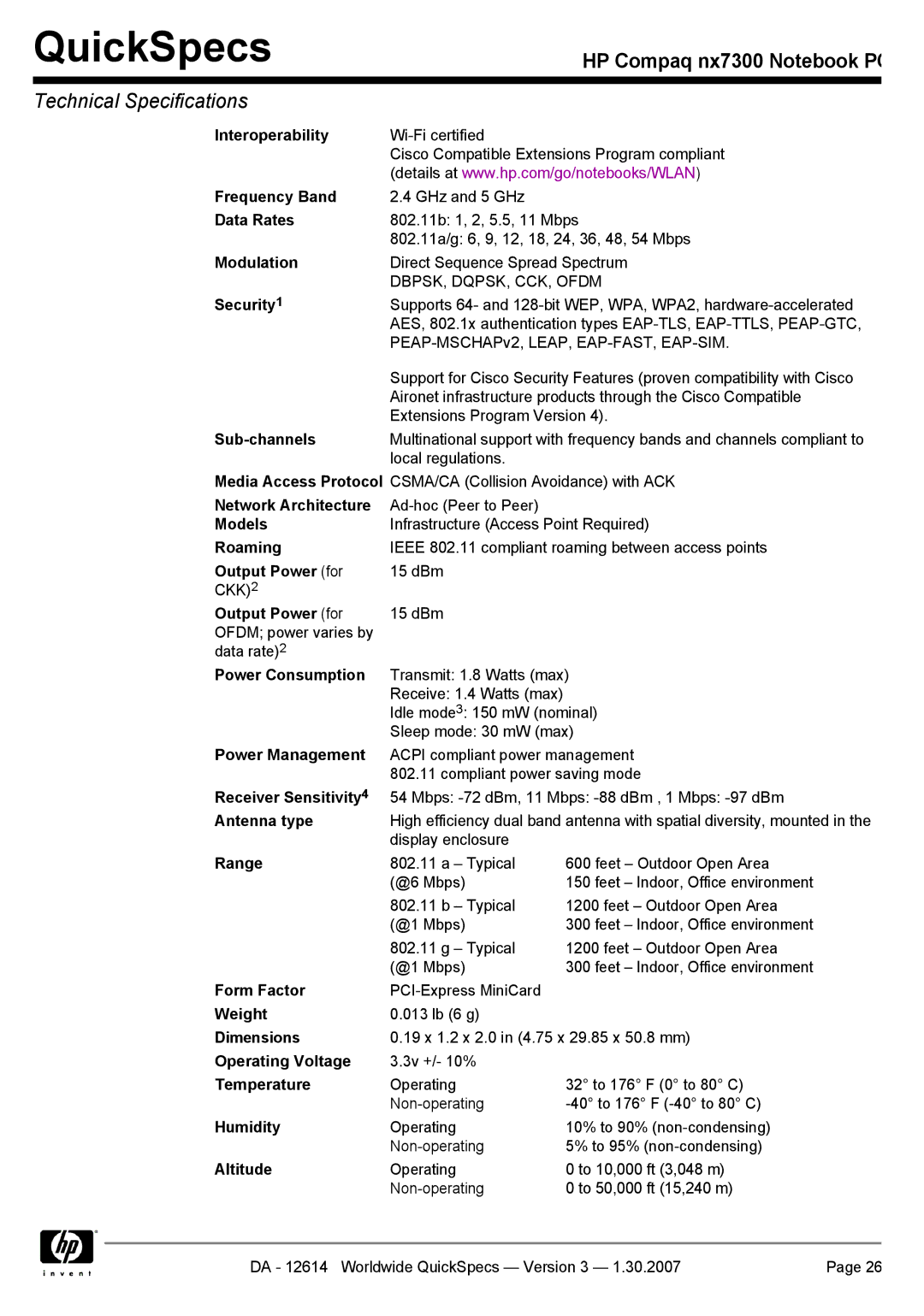 Compaq nx7300 manual dBm CKK 