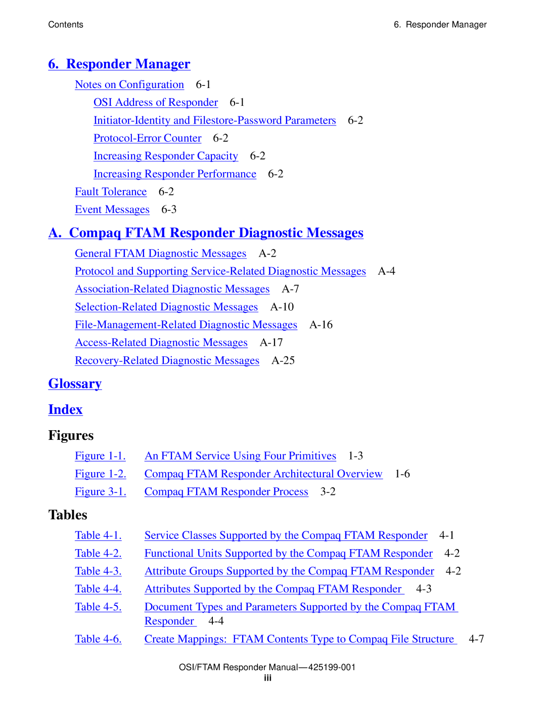 Compaq OSI/FTAM D43, OSI/APLMGR D43 manual Figures 