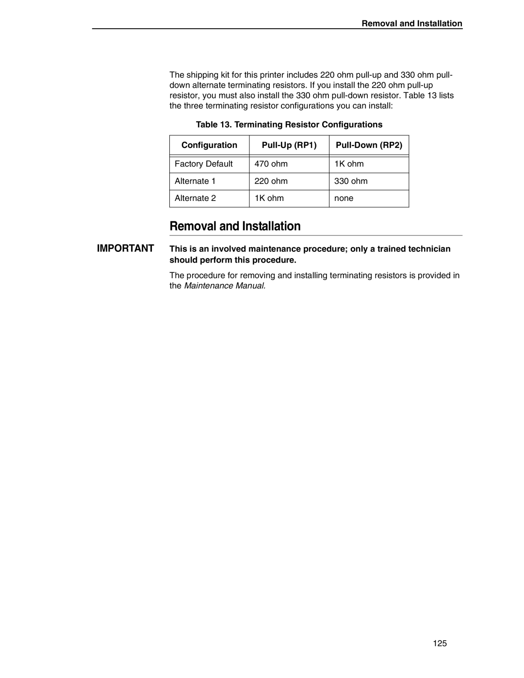 Compaq P5000 Series setup guide Removal and Installation 