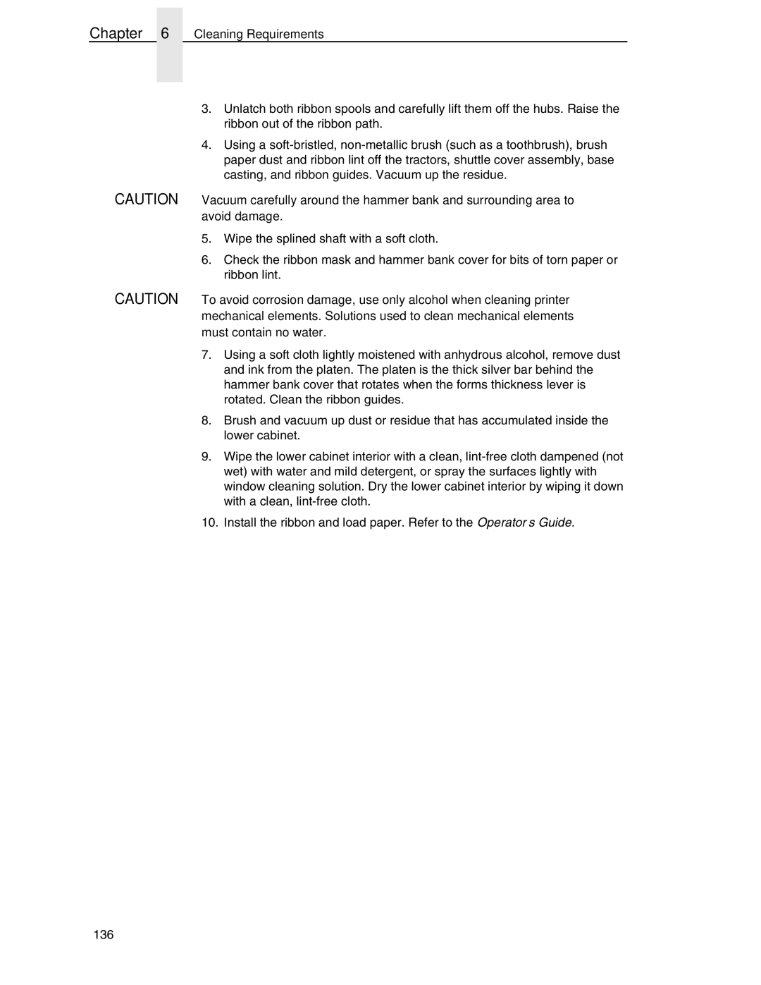 Compaq P5000 Series setup guide Cleaning Requirements 