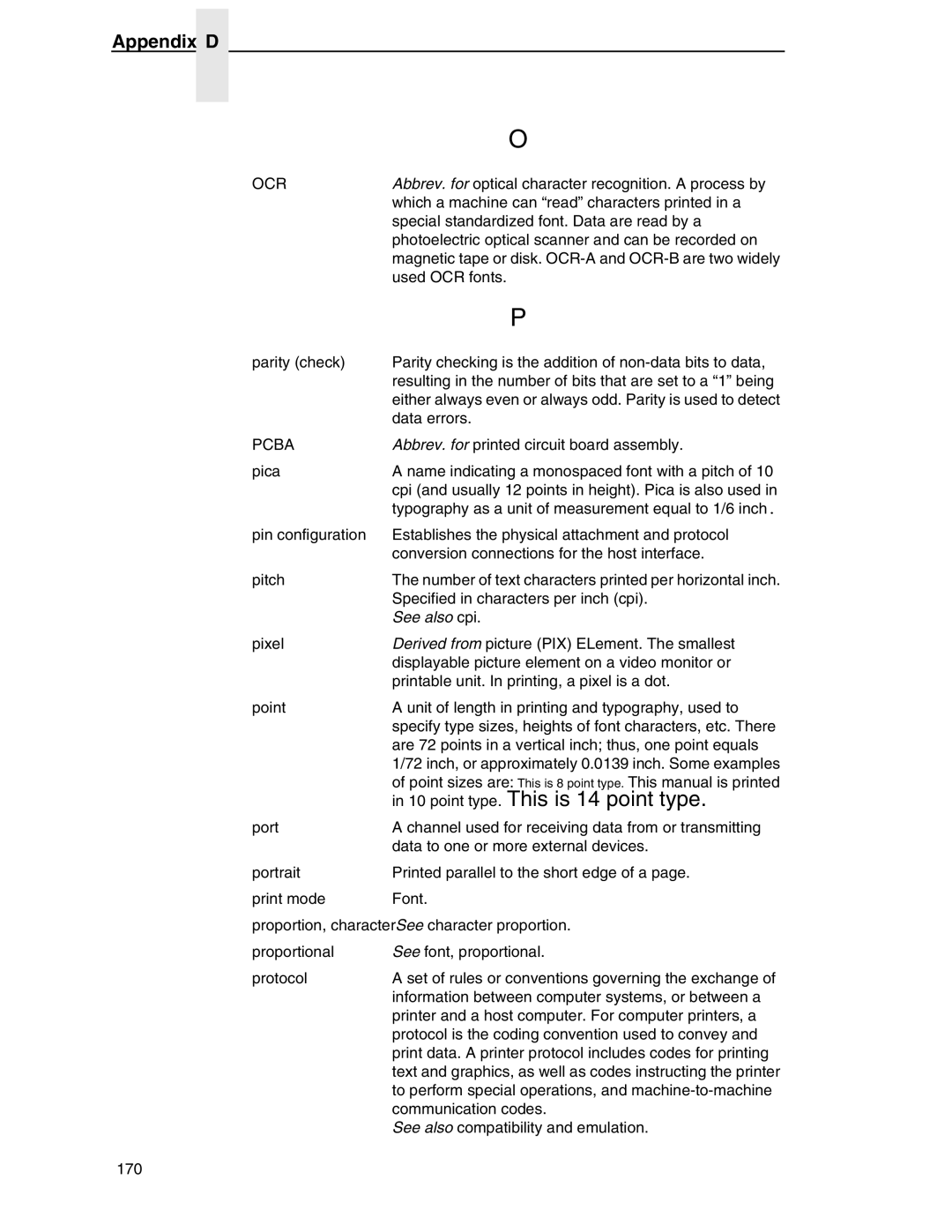 Compaq P5000 Series setup guide Ocr, Pcba 