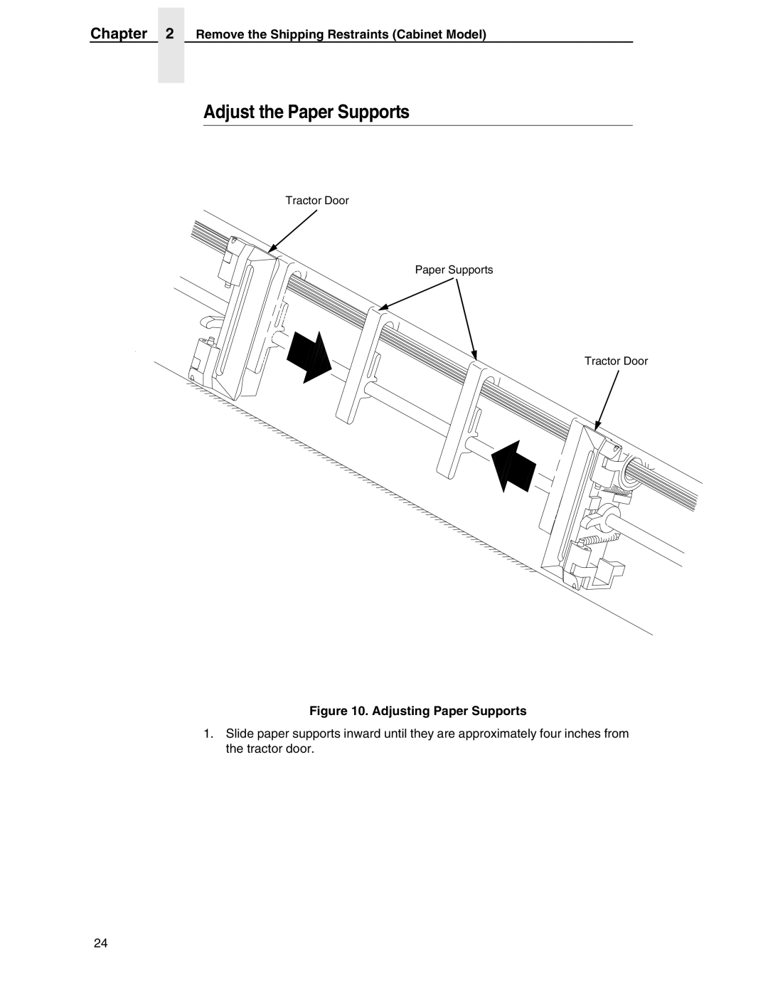 Compaq P5000 Series setup guide Adjust the Paper Supports, Adjusting Paper Supports 