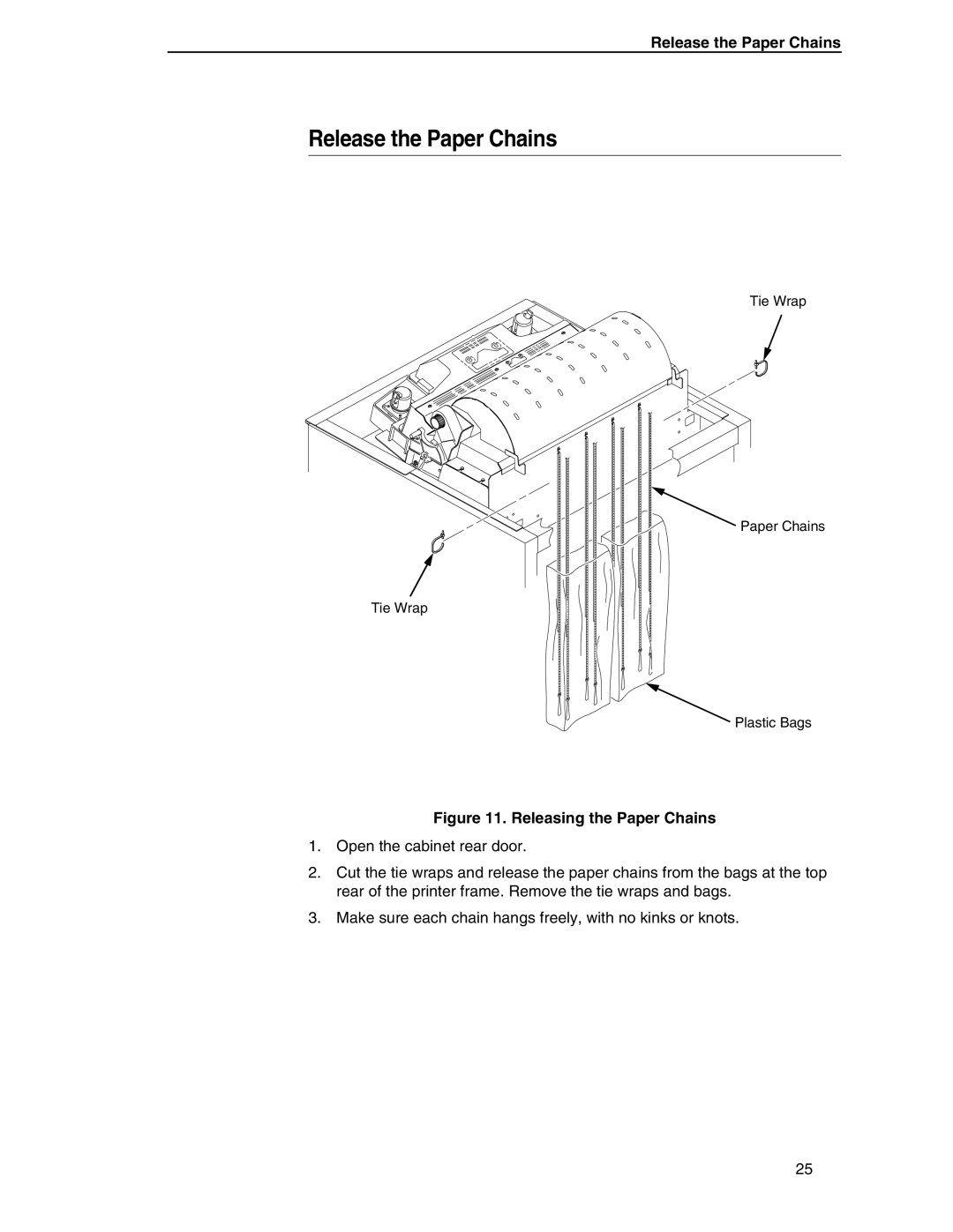 Compaq P5000 Series setup guide Release the Paper Chains 