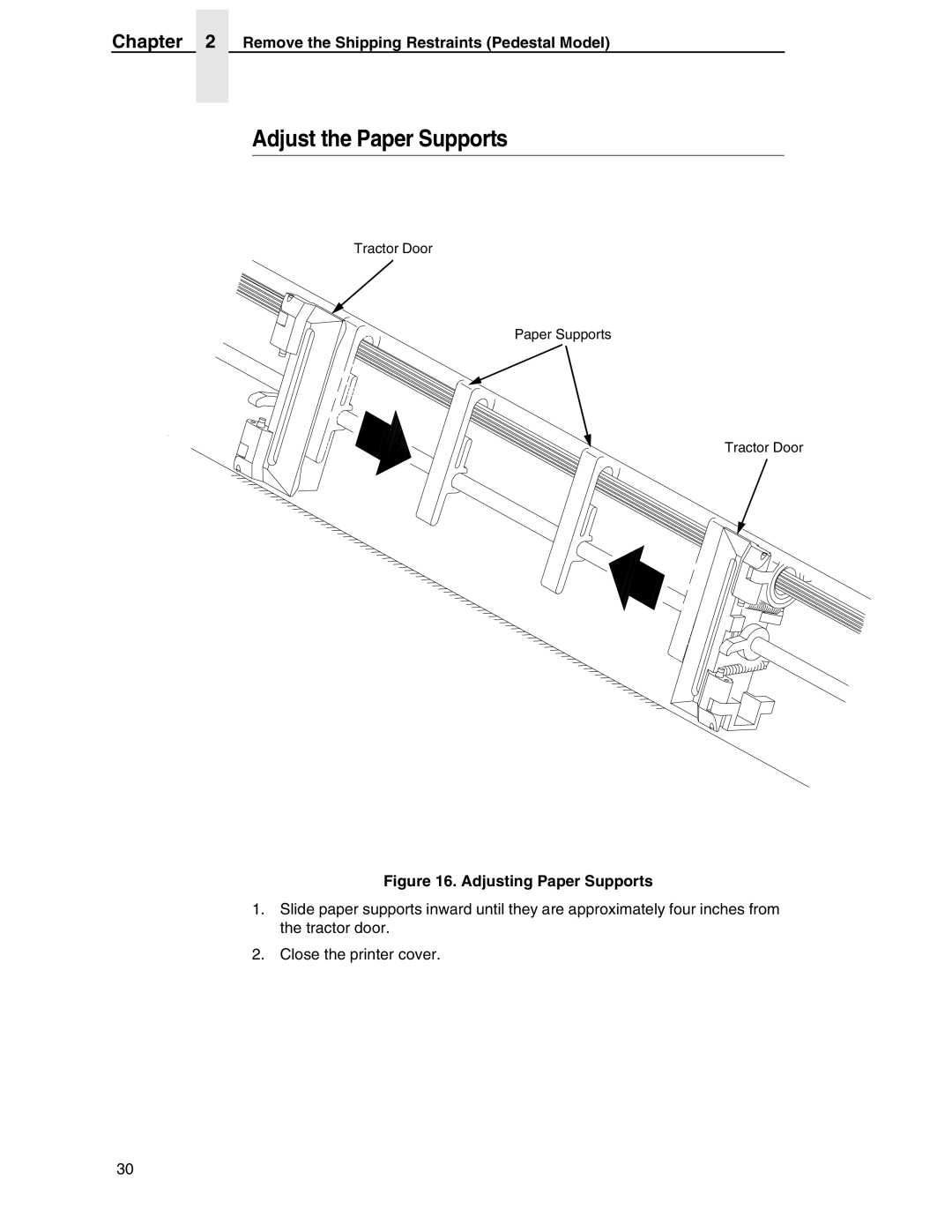 Compaq P5000 Series setup guide Adjust the Paper Supports 