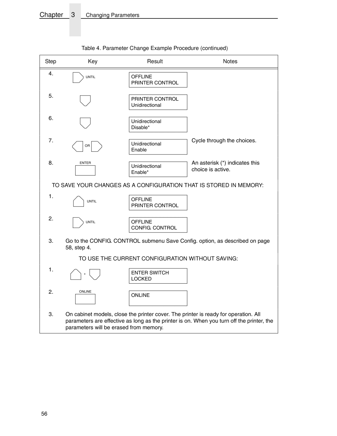 Compaq P5000 Series setup guide To USE the Current Configuration Without Saving 