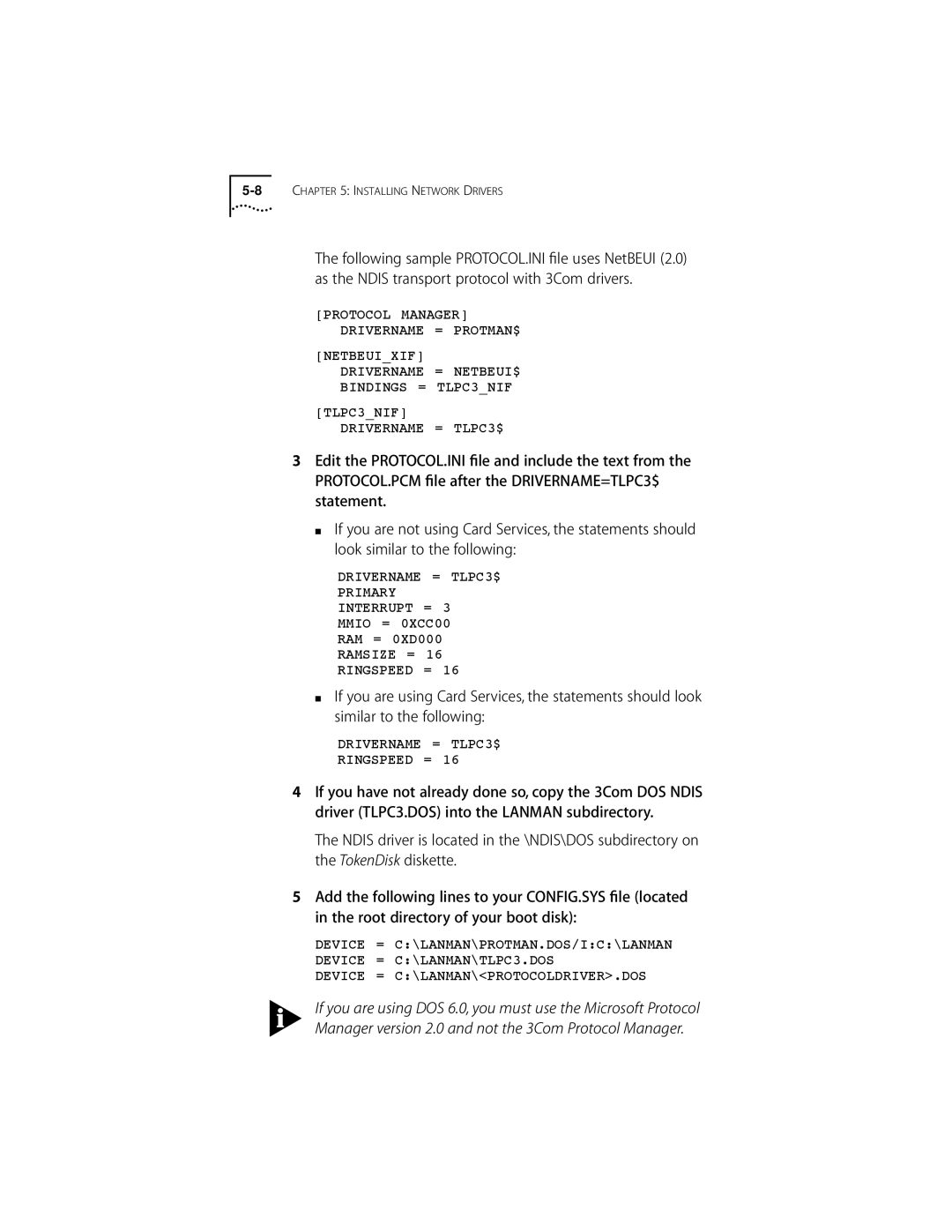 Compaq PC CARD ADAPTER manual Drivername = TLPC3$ Primary Interrupt = Mmio = 0XCC00 